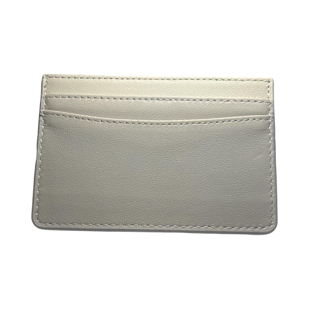9317 Slim Card Holder, Leather, Multiple Card Slots, 6 Fashion Colors Ivory